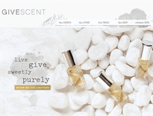 Tablet Screenshot of givescent.com